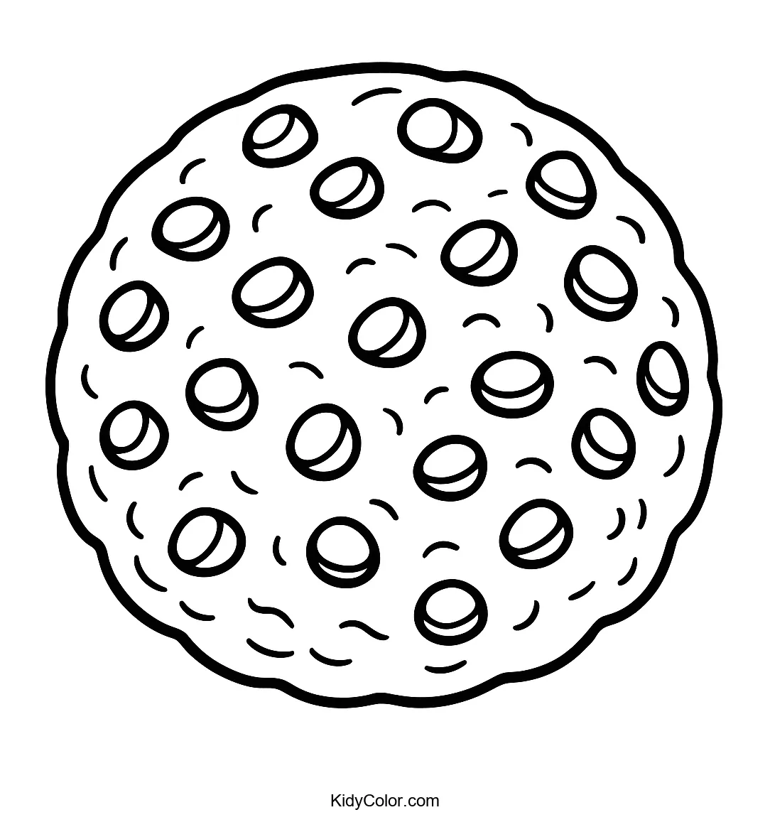 Chocolate chip cookie illustration