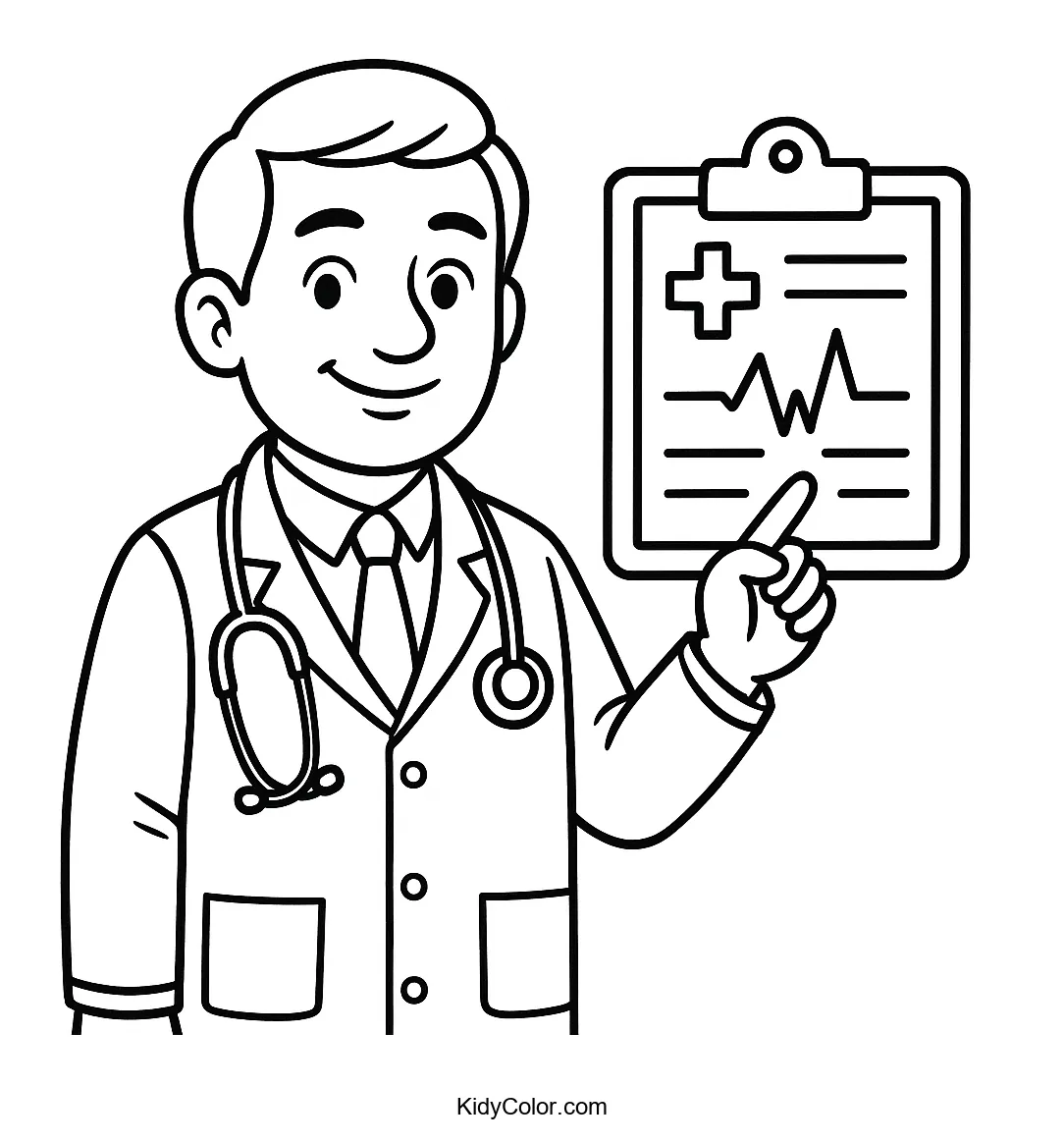 Image of a doctor holding a medical chart