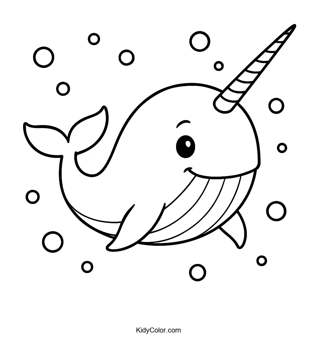 Narwhal with a spiral tusk