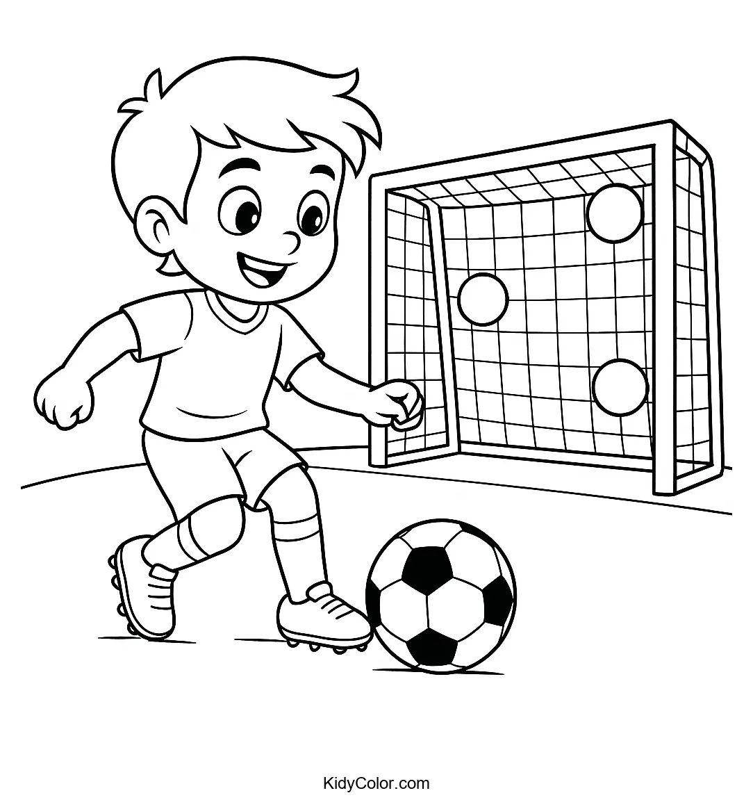 Kids playing soccer at practice