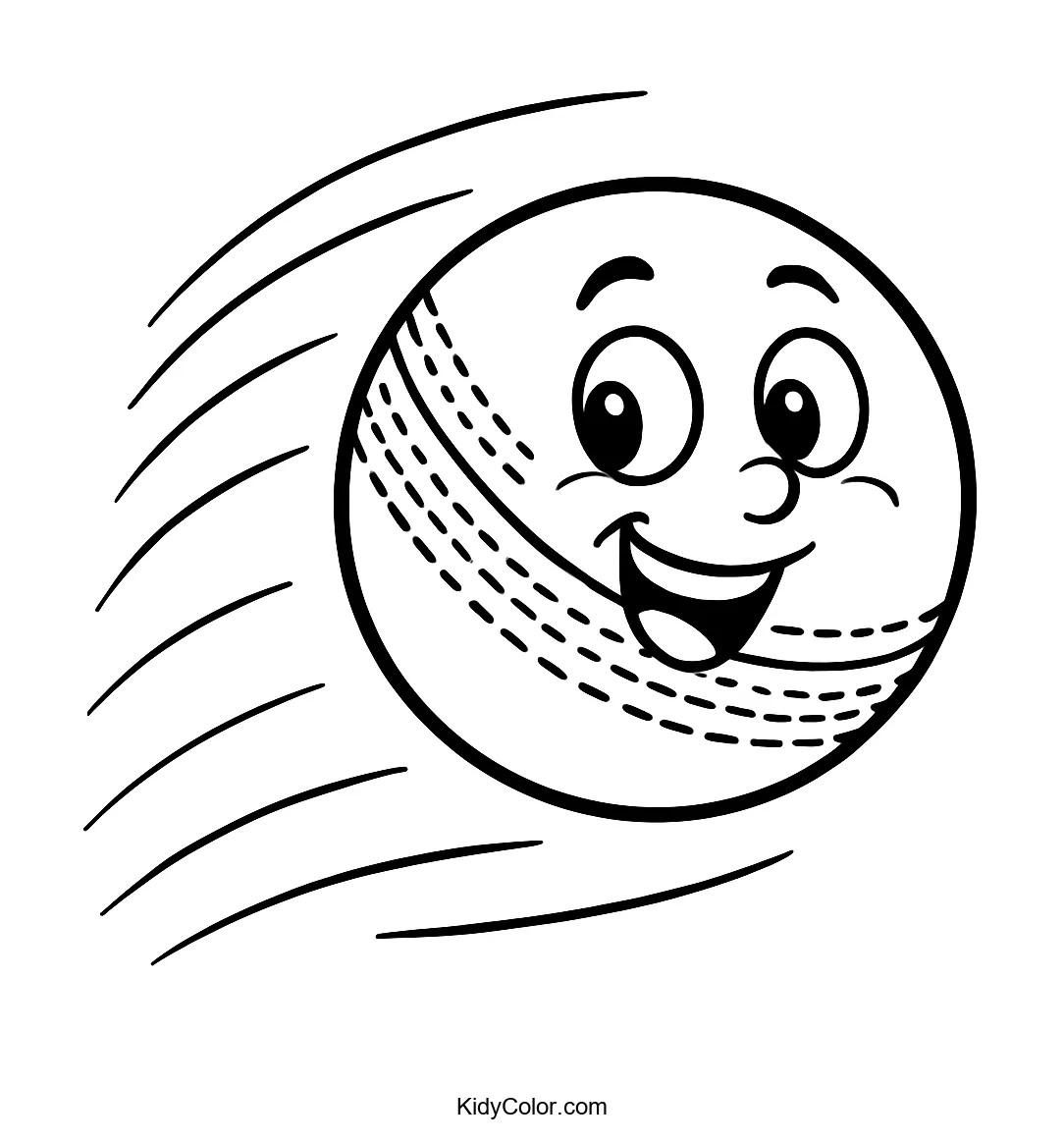 Lively cricket scene with a speedy ball