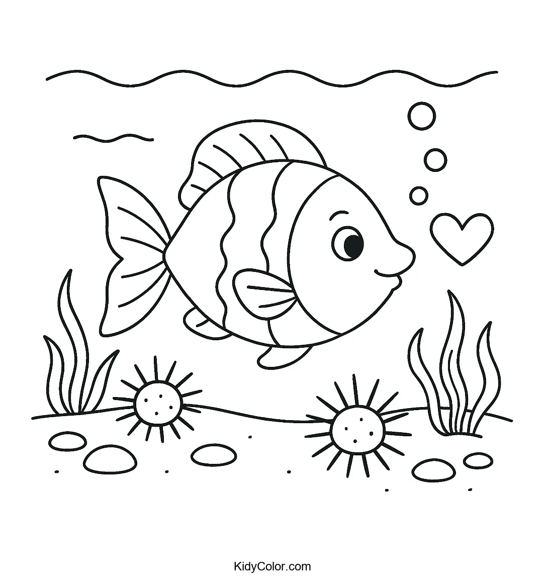 Underwater Scene With Friendly Fish