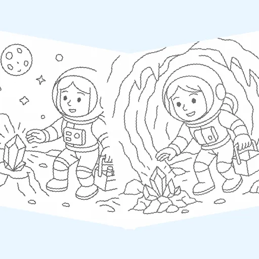 Free astronauts coloring pages for kids