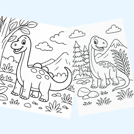 Free brachiosaurus coloring pages for kids