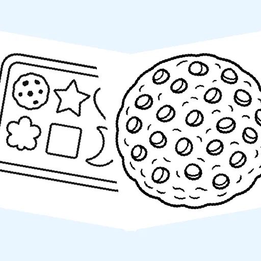 Free cookies coloring pages for kids