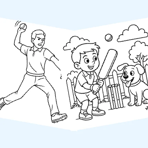 Free cricket coloring pages for kids