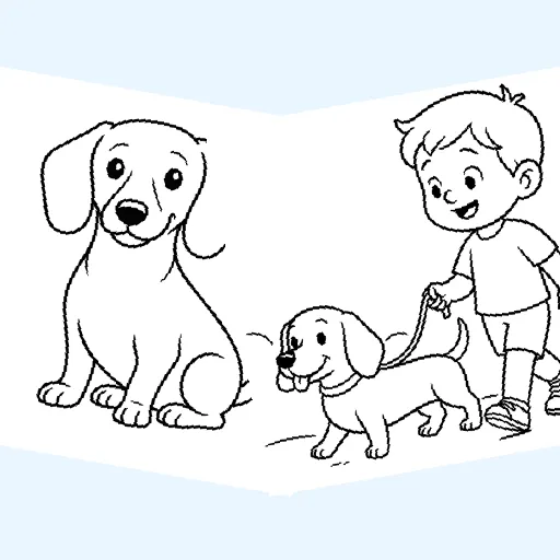 Free dachshund coloring pages for kids