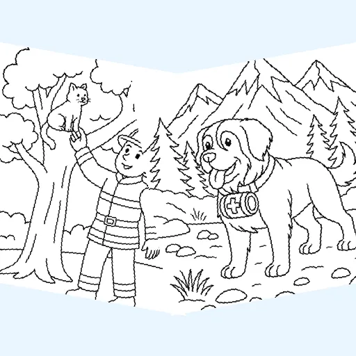 Free emergency vehicles coloring pages for kids