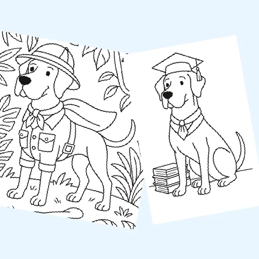 Free great dane coloring pages for kids