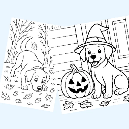 Free labrador coloring pages for kids
