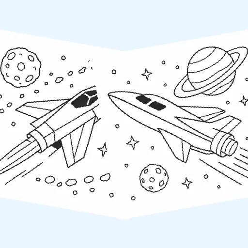 Free rockets coloring pages for kids