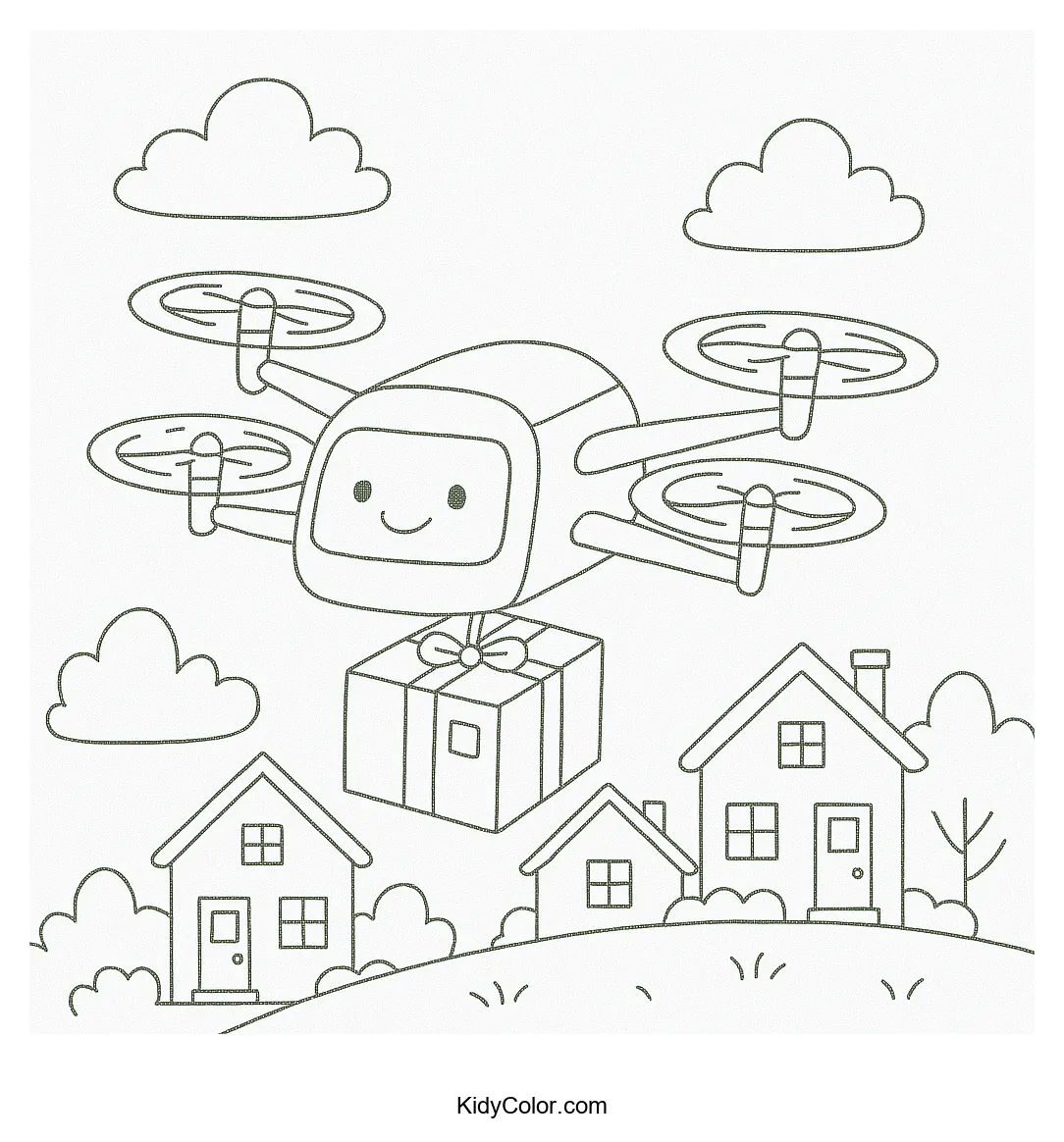 Drone Delivery Over Suburban Homes