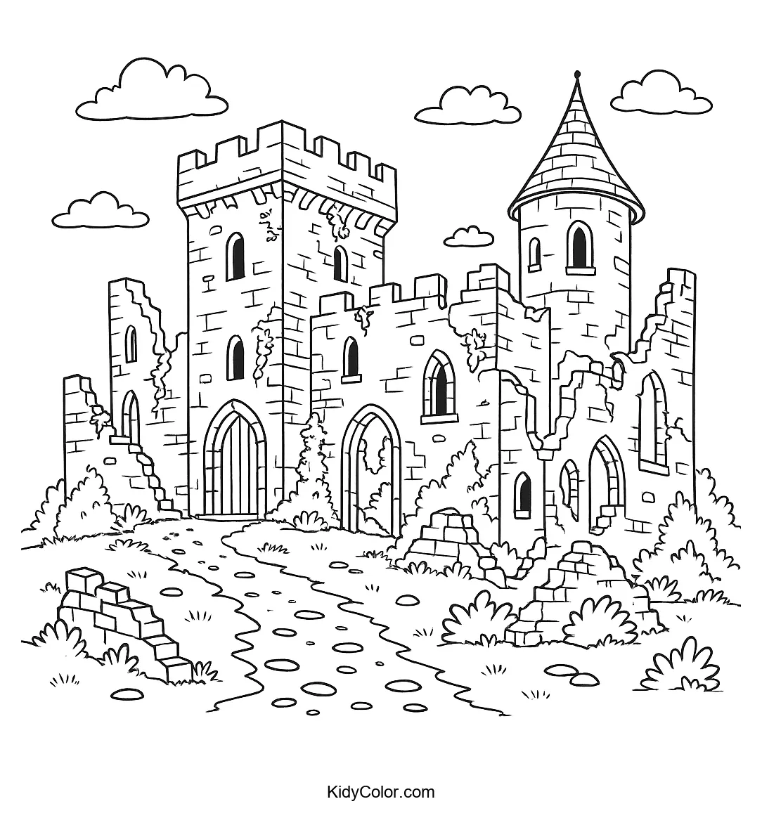 Ruined medieval castle
